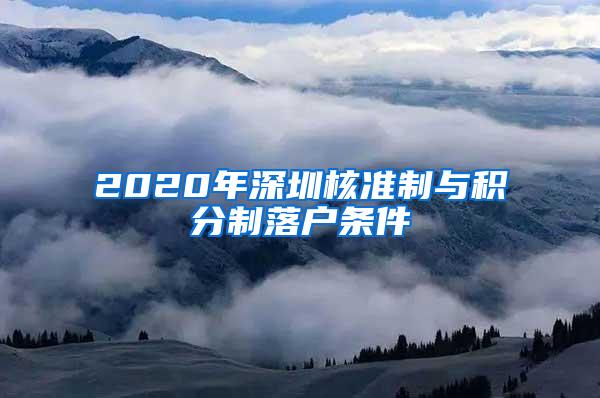 2020年深圳核准制与积分制落户条件