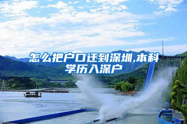 怎么把户口迁到深圳,本科学历入深户