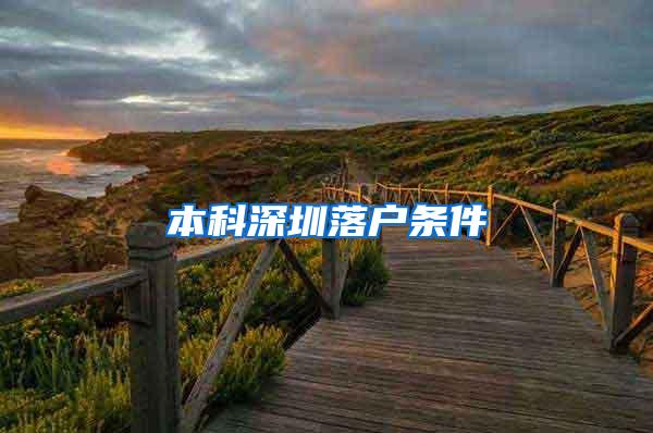 本科深圳落户条件