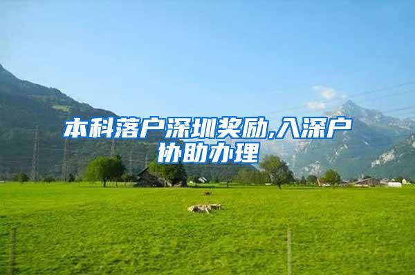 本科落户深圳奖励,入深户协助办理