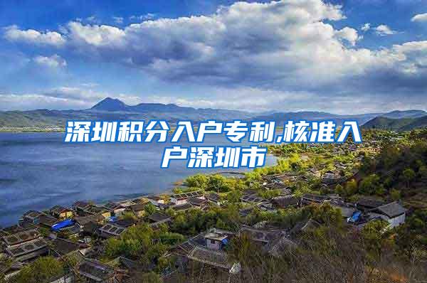 深圳积分入户专利,核准入户深圳市