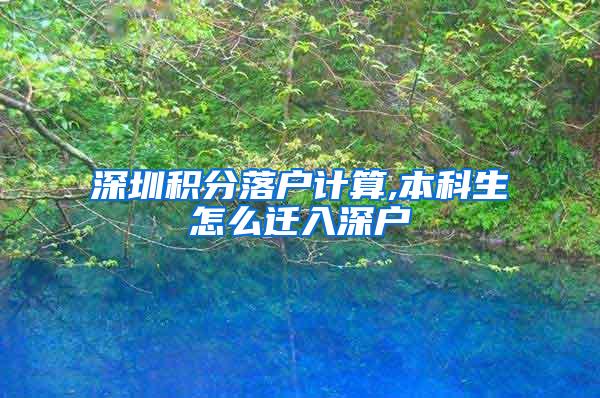 深圳积分落户计算,本科生怎么迁入深户