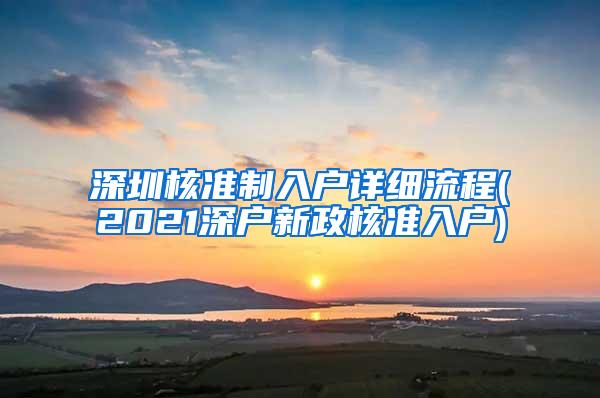 深圳核准制入户详细流程(2021深户新政核准入户)