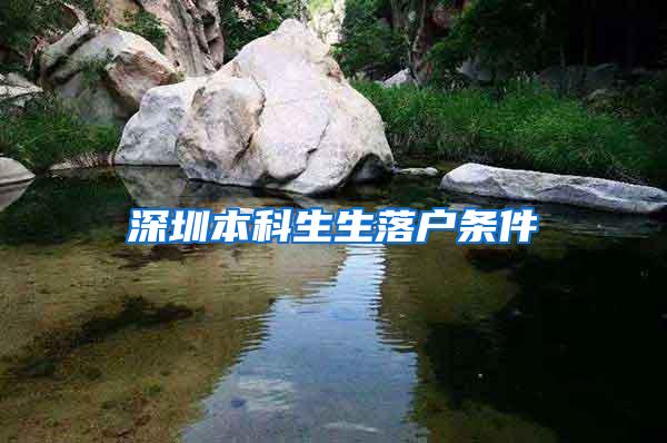 深圳本科生生落户条件
