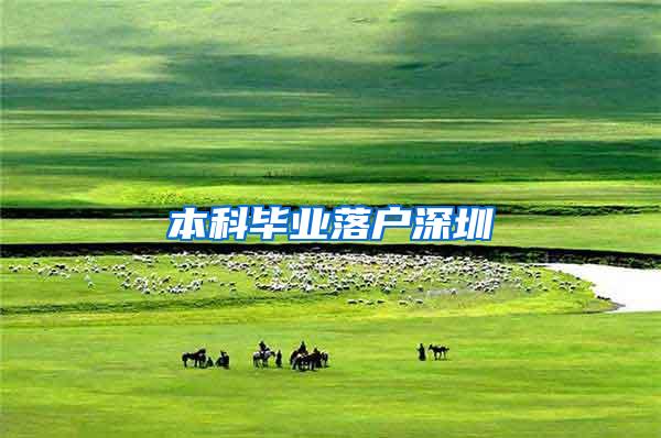 本科毕业落户深圳