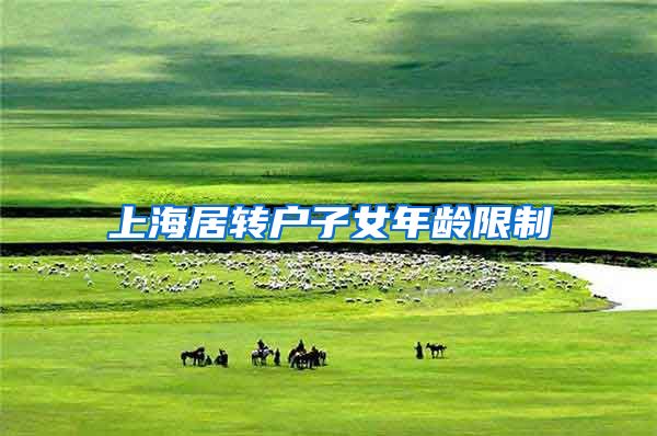 上海居转户子女年龄限制
