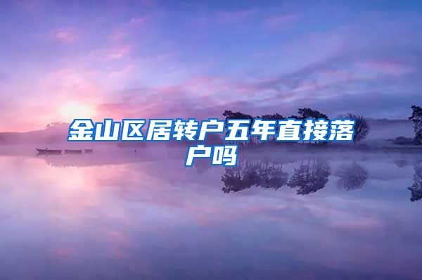 金山区居转户五年直接落户吗