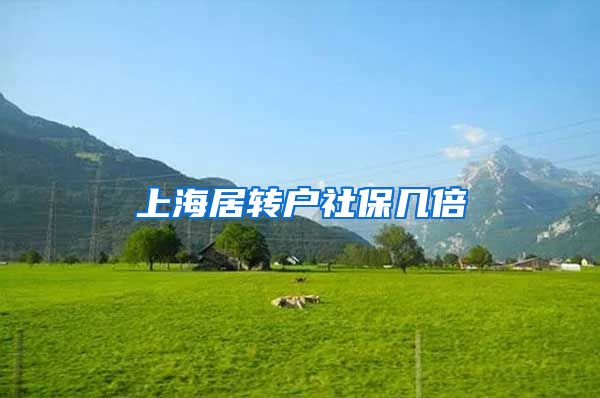 上海居转户社保几倍