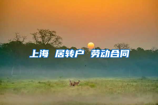 上海 居转户 劳动合同