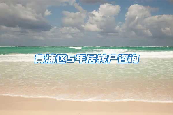 青浦区5年居转户咨询