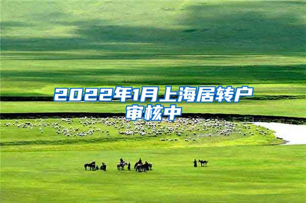 2022年1月上海居转户审核中