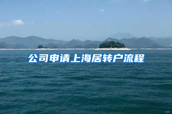 公司申请上海居转户流程