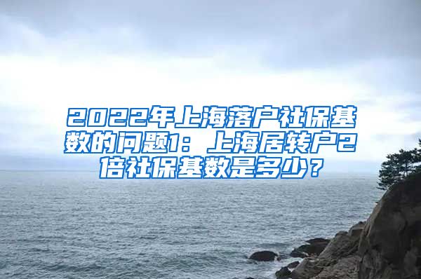 2022年上海落户社保基数的问题1：上海居转户2倍社保基数是多少？