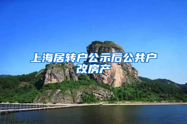 上海居转户公示后公共户改房产