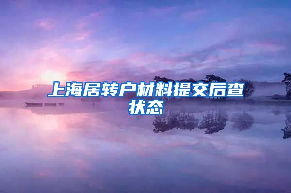 上海居转户材料提交后查状态