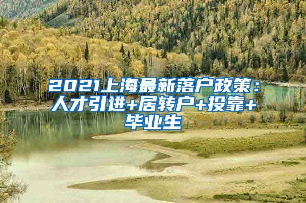 2021上海最新落户政策：人才引进+居转户+投靠+毕业生