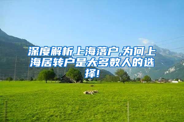 深度解析上海落户,为何上海居转户是大多数人的选择!