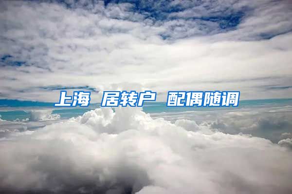 上海 居转户 配偶随调