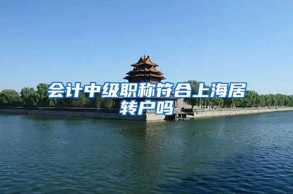 会计中级职称符合上海居转户吗