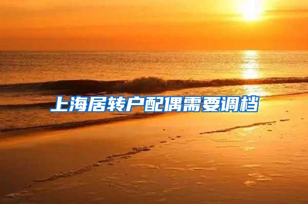 上海居转户配偶需要调档