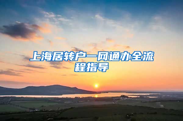 上海居转户一网通办全流程指导