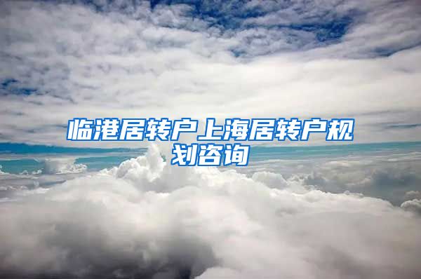 临港居转户上海居转户规划咨询