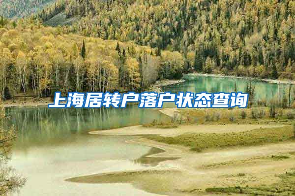 上海居转户落户状态查询