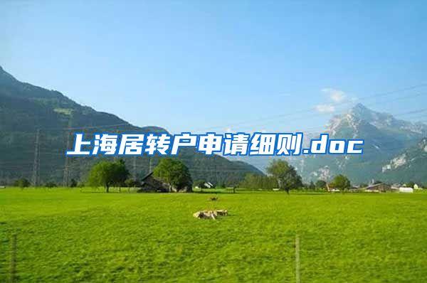 上海居转户申请细则.doc