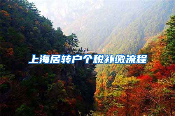 上海居转户个税补缴流程
