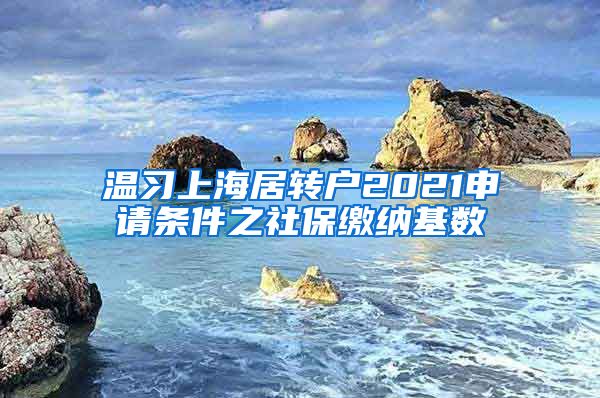 温习上海居转户2021申请条件之社保缴纳基数