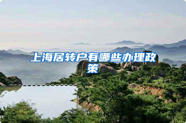 上海居转户有哪些办理政策