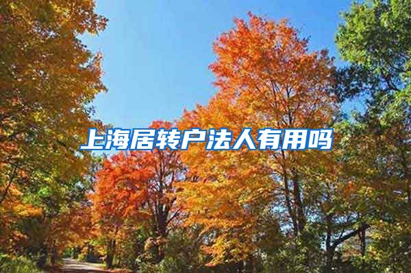 上海居转户法人有用吗