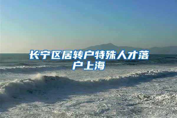 长宁区居转户特殊人才落户上海