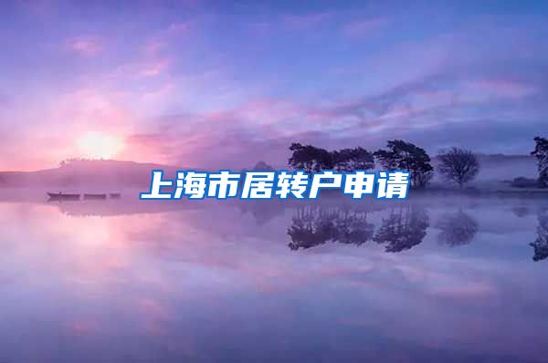 上海市居转户申请