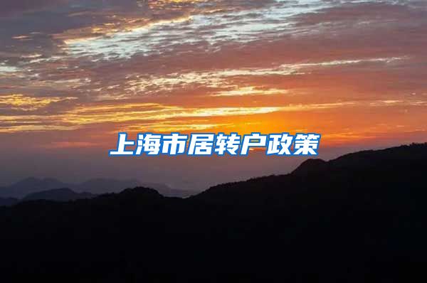 上海市居转户政策