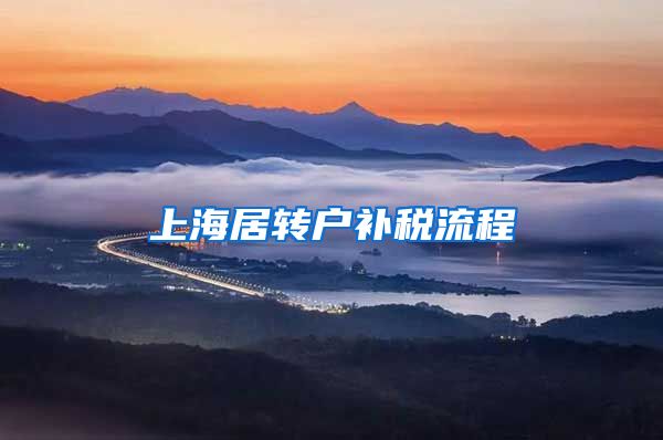 上海居转户补税流程