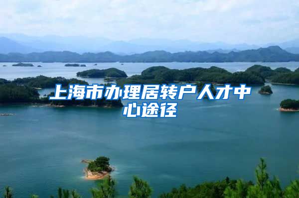 上海市办理居转户人才中心途径