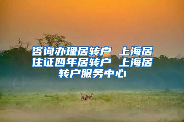 咨询办理居转户 上海居住证四年居转户 上海居转户服务中心