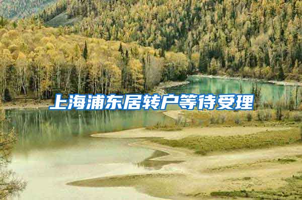 上海浦东居转户等待受理