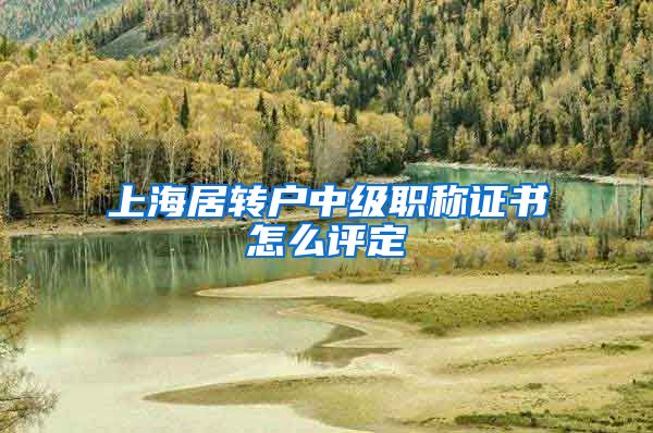 上海居转户中级职称证书怎么评定