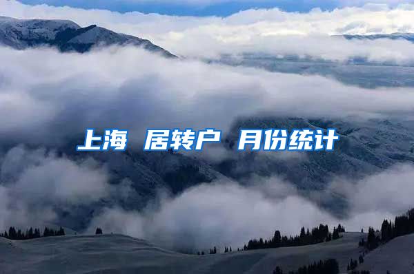 上海 居转户 月份统计