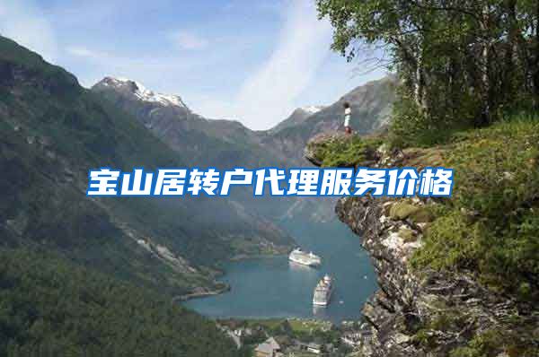 宝山居转户代理服务价格
