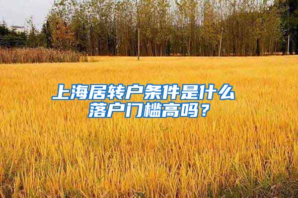 上海居转户条件是什么 落户门槛高吗？