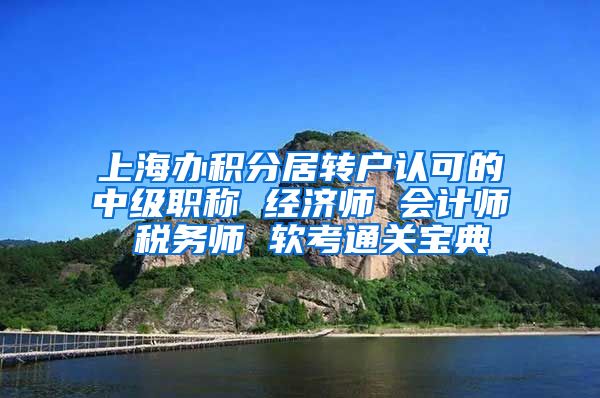 上海办积分居转户认可的中级职称 经济师 会计师 税务师 软考通关宝典