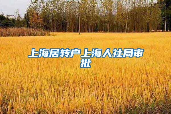 上海居转户上海人社局审批