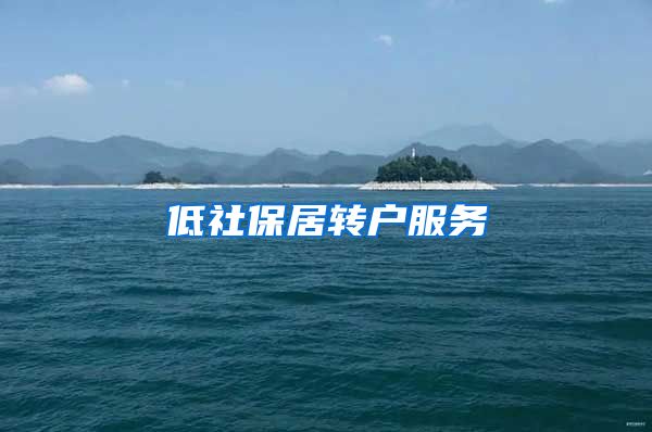 低社保居转户服务