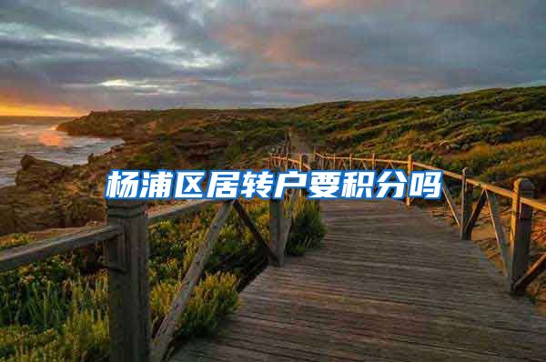 杨浦区居转户要积分吗