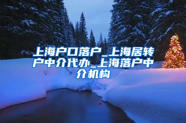 上海户口落户_上海居转户中介代办_上海落户中介机构