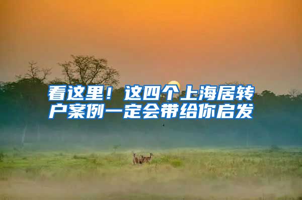 看这里！这四个上海居转户案例一定会带给你启发