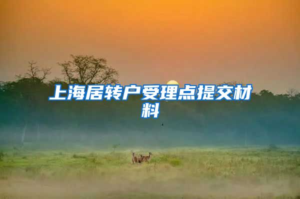 上海居转户受理点提交材料